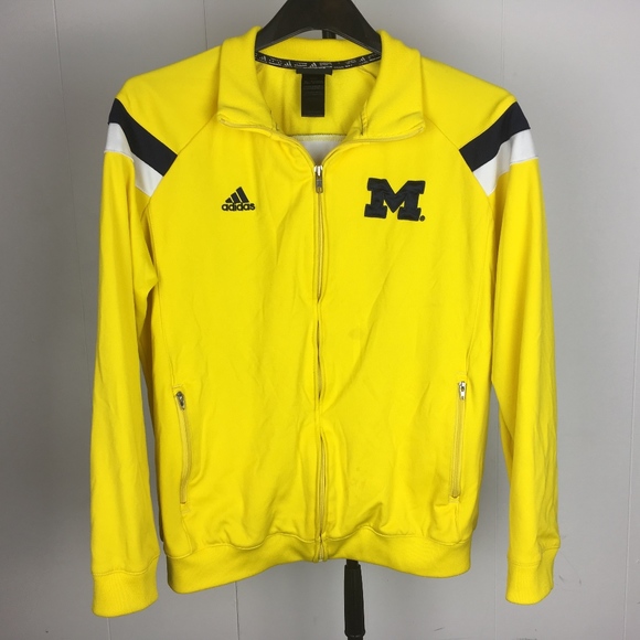 Adidas Michigan Wolverines Zip-Up Track Jacket L - Picture 1 of 7